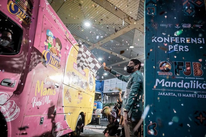 Food truck nantinya akan turut ambil bagian dalam upaya mempromosikan kuliner nusantara pada ajang Moto GP 2022 di Mandalika pada 18-20 Maret 2022 mendatang.