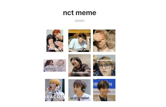 Stiker WhatsApp NCT Meme