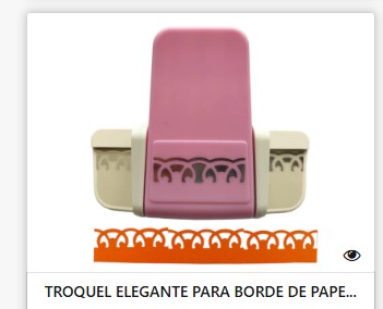 Troquel para tarjeteria Elegante Para bordes Sacabocados Papel