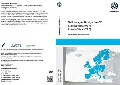 RNS-510, RNS-810, Skoda Columbus: CY Europa WEST v17 - maps for 2020  (CD_8557) - MHH AUTO - Page 1