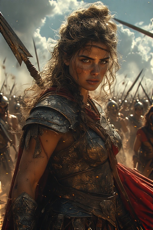 Greek-Warrior-Female-Spears-Sw-47