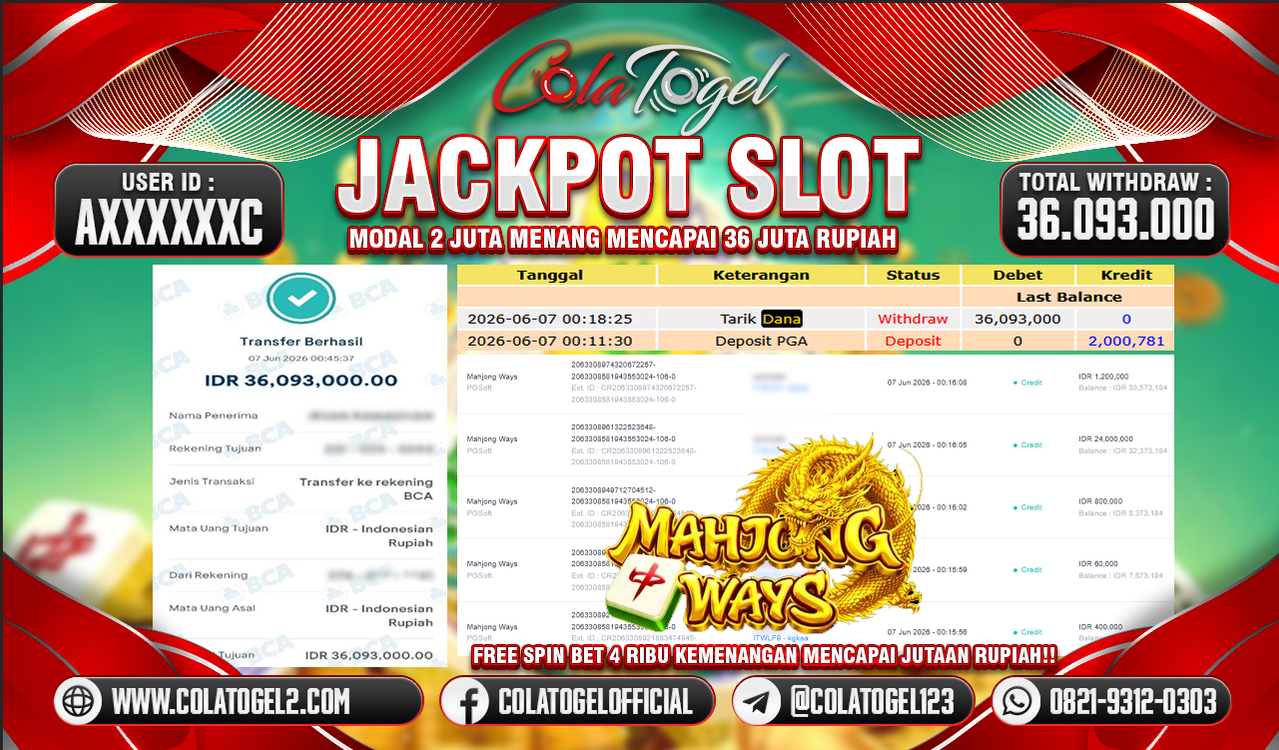 JACKPOT SLOT GACOR!!