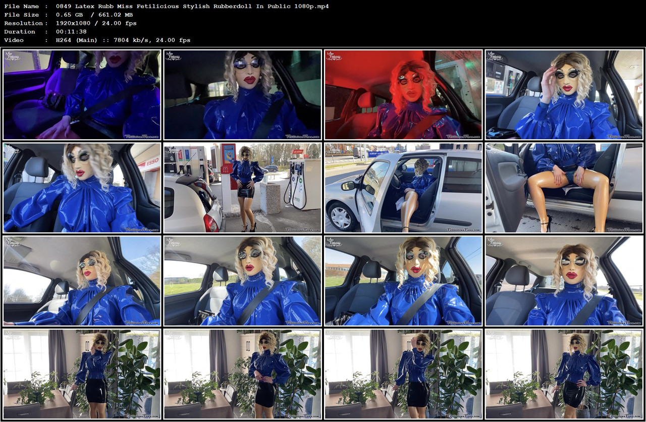 0849 Latex Rubb Miss Fetilicious Stylish Rubberdoll In Public 1080p mp4