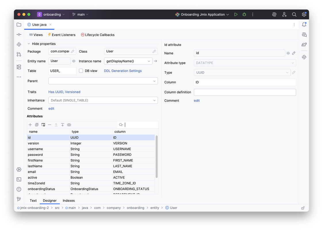 Studio Entity Designer