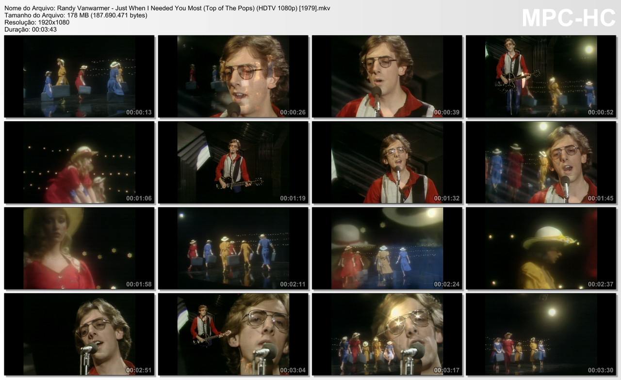 Randy Vanwarmer - Just When I Needed You Most (Top of The Pops) (HDTV 1080p) [06.09.1979]