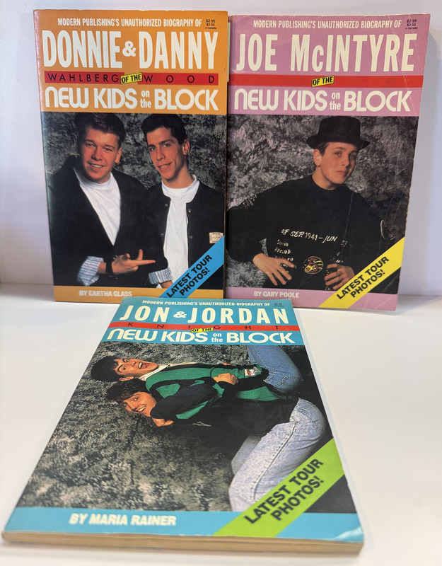 New Kids on the Block 3 vol set: Joe McIntyre, Donnie & Danny, Jon and Jordan