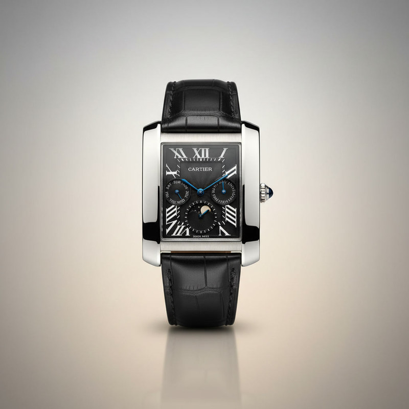 Minimalist silver watch with white dial and mesh bracelet on wrist