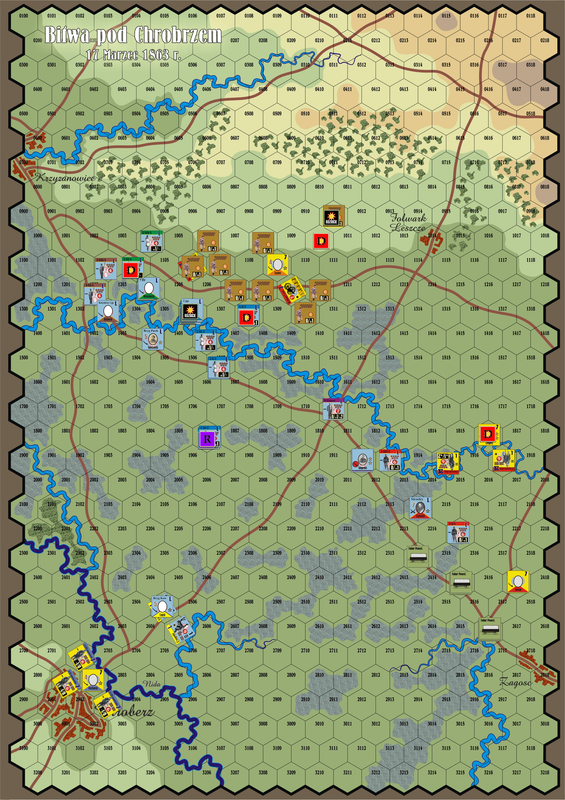 Powstanie Styczniowe 1863Map