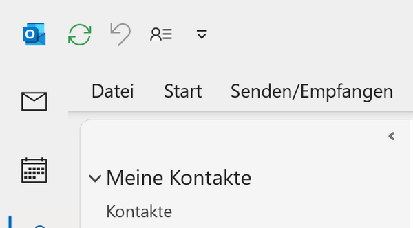 Outlook Neuer Kontakt