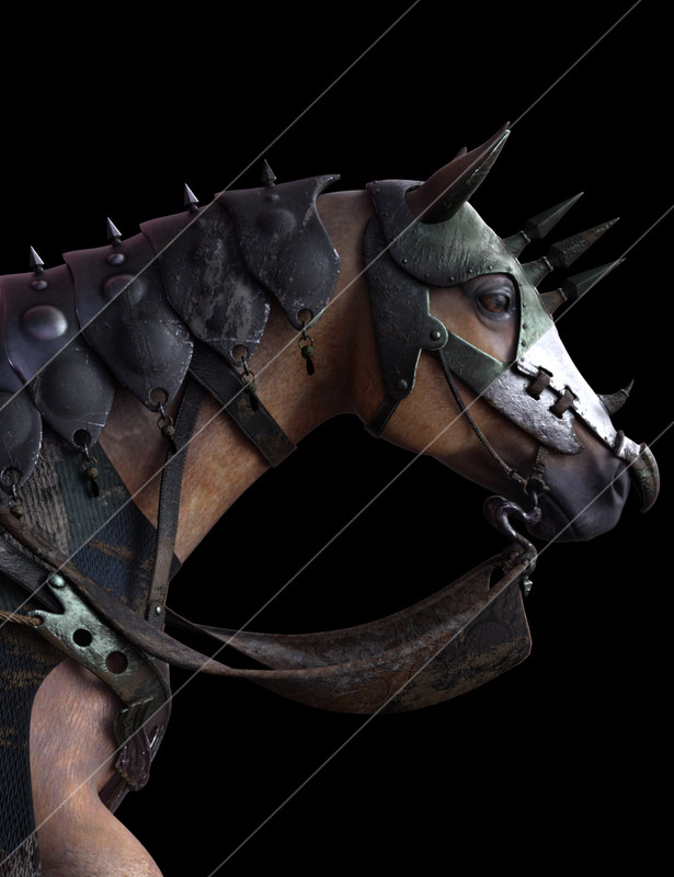 Guardian Horse Armor for DAZ Horse 2 Textures 