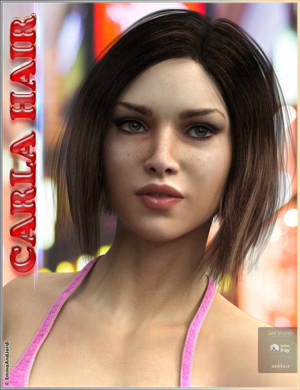 00 main carla hair for genesis 8 females daz3d