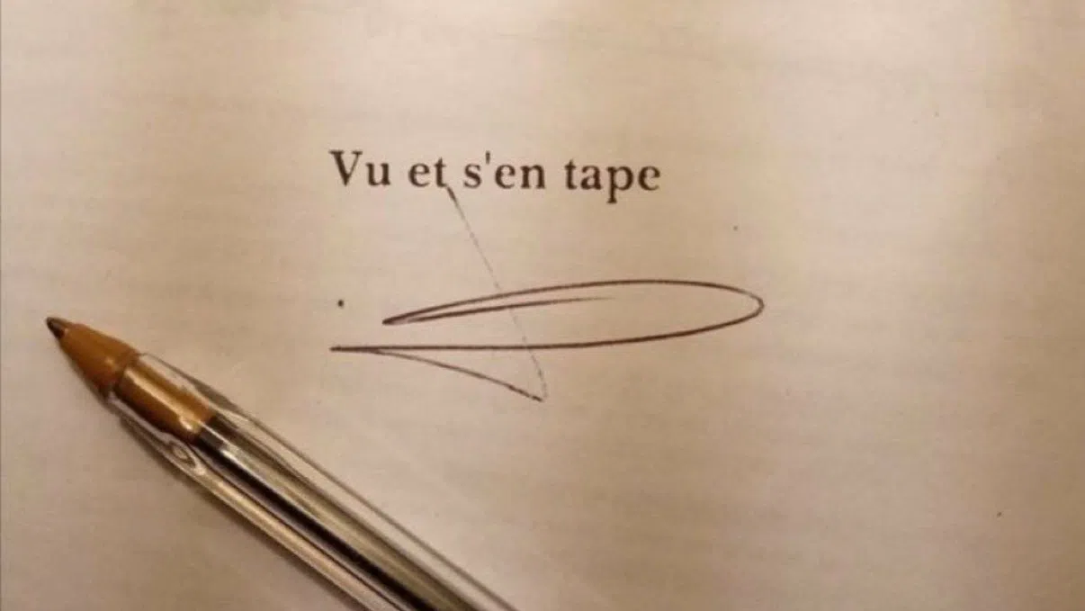 Vu et s'en tape