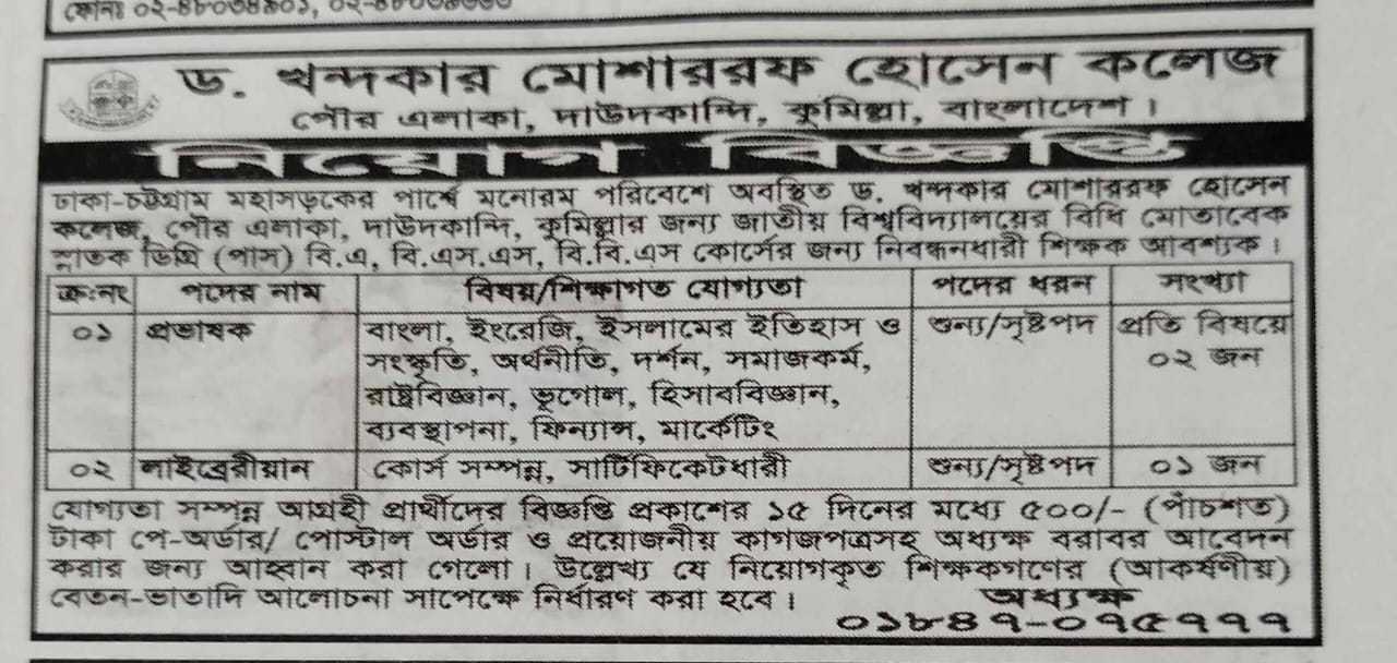 DKMH-College-Job-Circular-2024