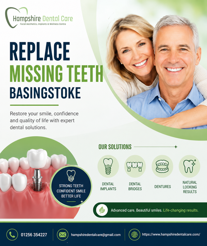 replace missing teeth basingstoke