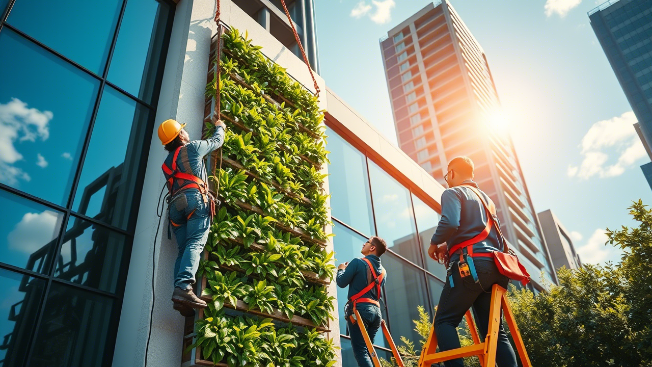 Современные технические решения для вертикального озеленения: как лебедки помогают создавать зеленые стены в ландшафтном дизайне