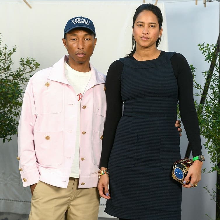 Pharrell Williams and Helen Lasichanh arriving to the Chanel show as part  of Fall/Winter 2016/2017 Paris Fashion Week on March 8, 2016 in Paris,  France. Photo by Aurore Marechal/ABACAPRESS.COM Stock Photo 