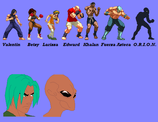 chuchoryu´s Original Fighting personal game in development now!! - Page 2 Roster