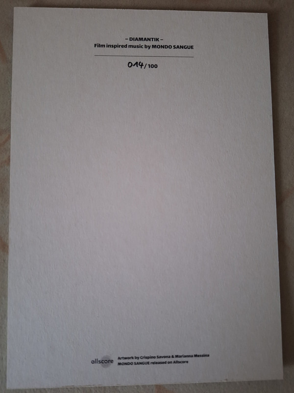 Holzschliffkarte Rückseite