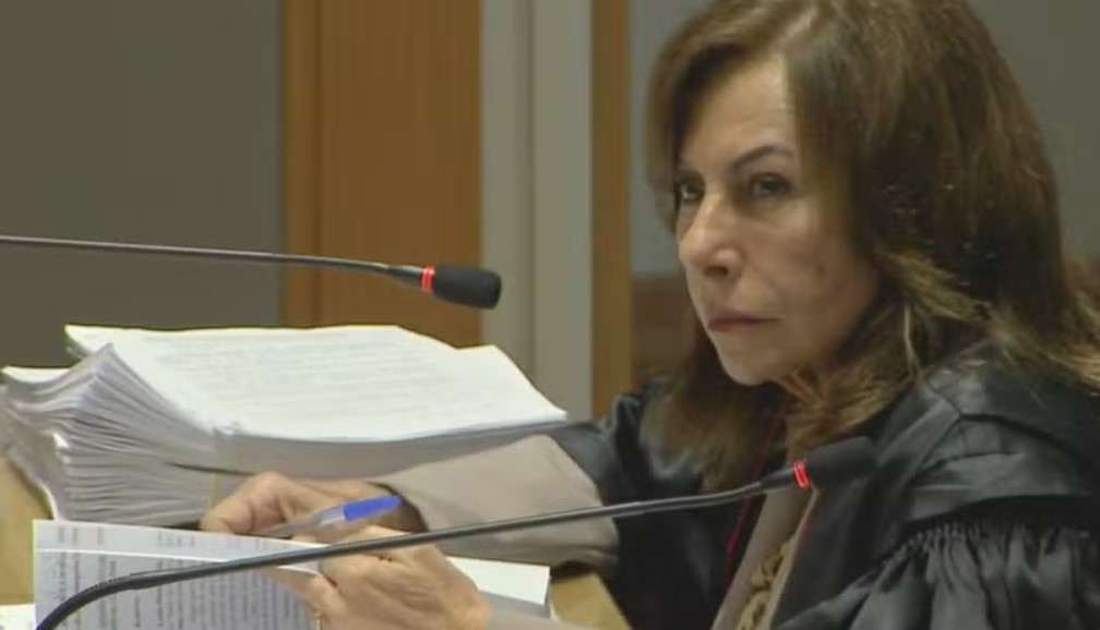 Desembargadora Tnia Borges em MS  Foto: Reproduo/ TV Morena