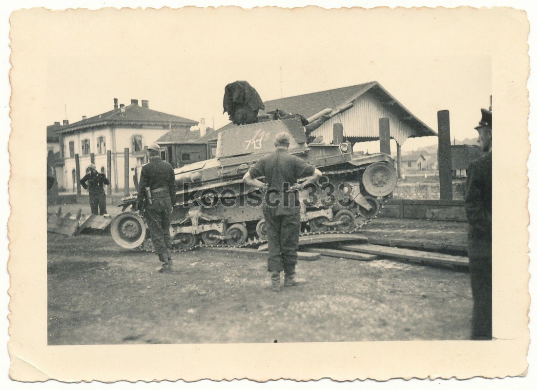 Eisenbahn Verladung CKD Praga Panzer 35(t) Beute Tank Tschechien Ostfront