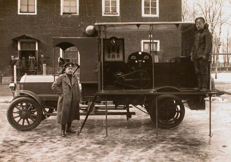 Походная электростанция, установленная на автомобиле и предназна