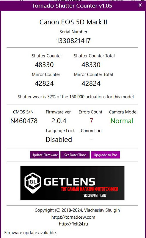 2024.01.13 - 5Dm2 shutter count 48334 (v.3)