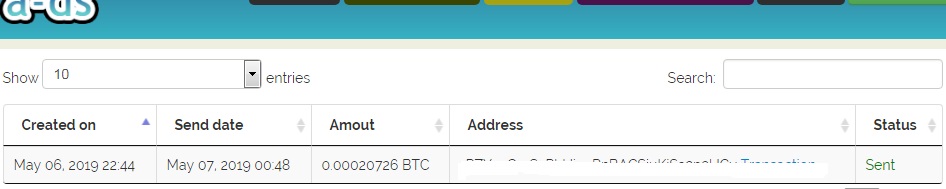 1st payment from A-ds ( 0.00020726 BTC ) Adspayment