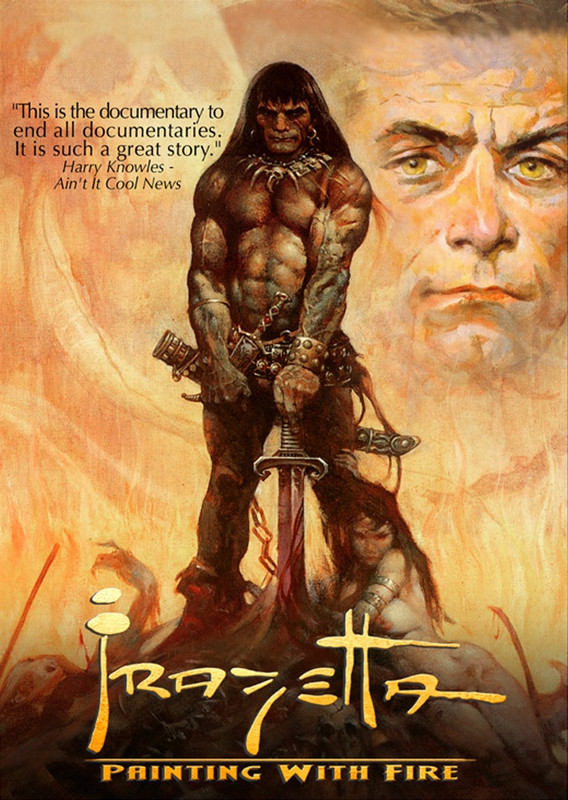 Frazetta Painting with Fire (2003)