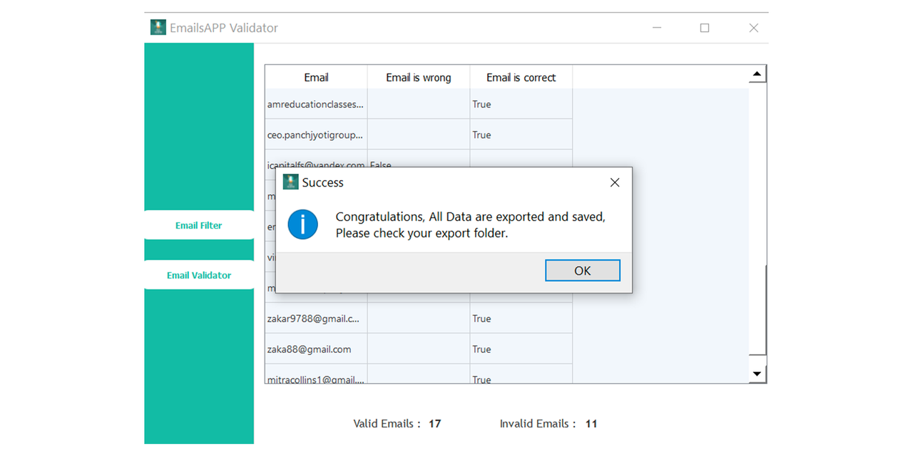 EmailsAPP Filter & Validator - 6