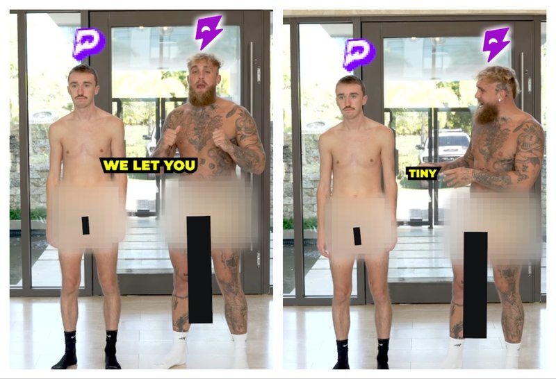 Джейк Пол се съблече чисто гол, за да рекламира хазарт