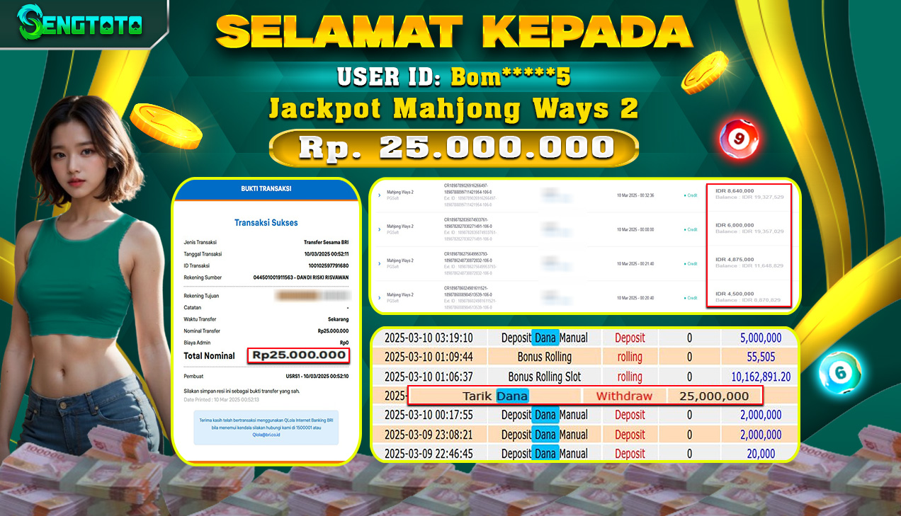 BUKTI PEMBAYARAN SLOT MAHJONG WAYS 2