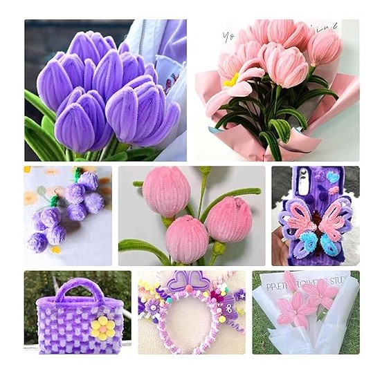 Set Limpia pipas para crear flores alambre Gamuzados