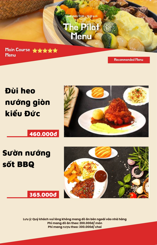 Menu trang 3
