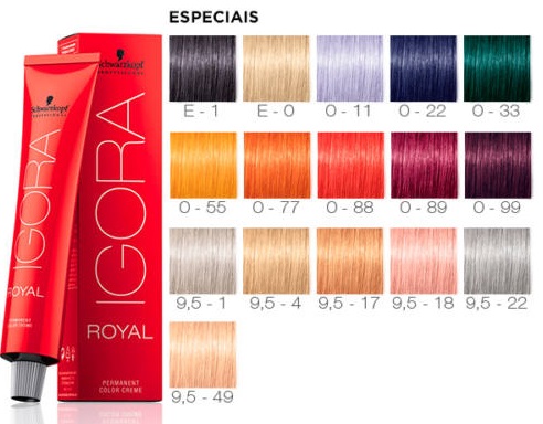 Краски для волос Igora Royal Schwarzkopf. Палитра, оттенки, инструкция окрашивания