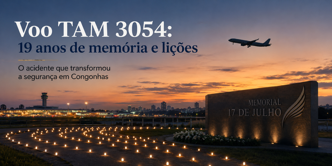 Acidente do voo TAM 3054 completa 19 anos e mantém vivas lições de segurança em Congonhas