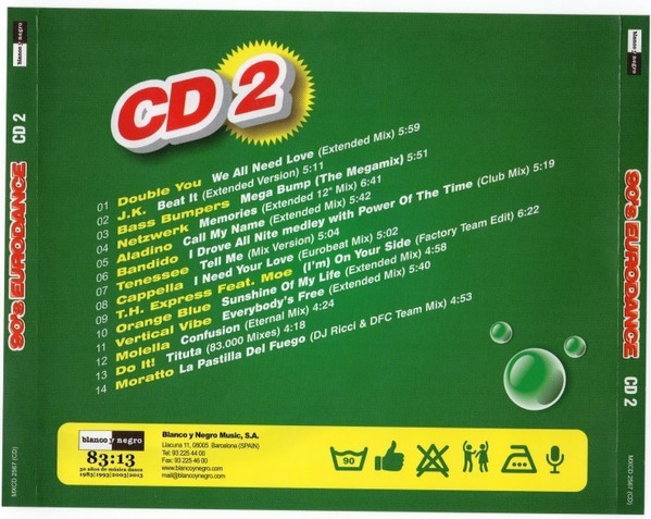 24/01/2023 - Va– 90's Eurodance (3 x CD, Compilation)(Blanco Y Negro  – MXCD 2567 (CD) R-4668913-1611135368-6844