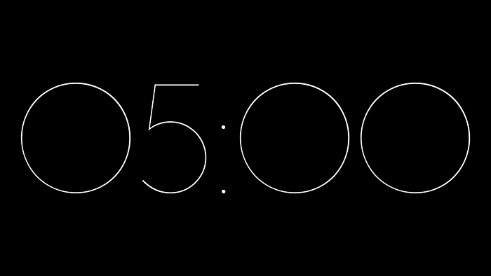 Fondo Transparente Travesía — Cuenta Regresiva de 5 Minutos sin Fondo
