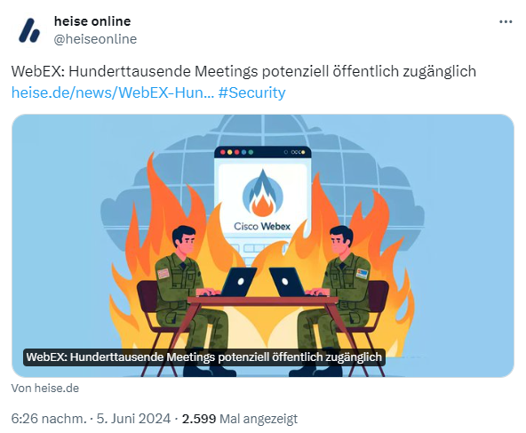 Webex unsicher