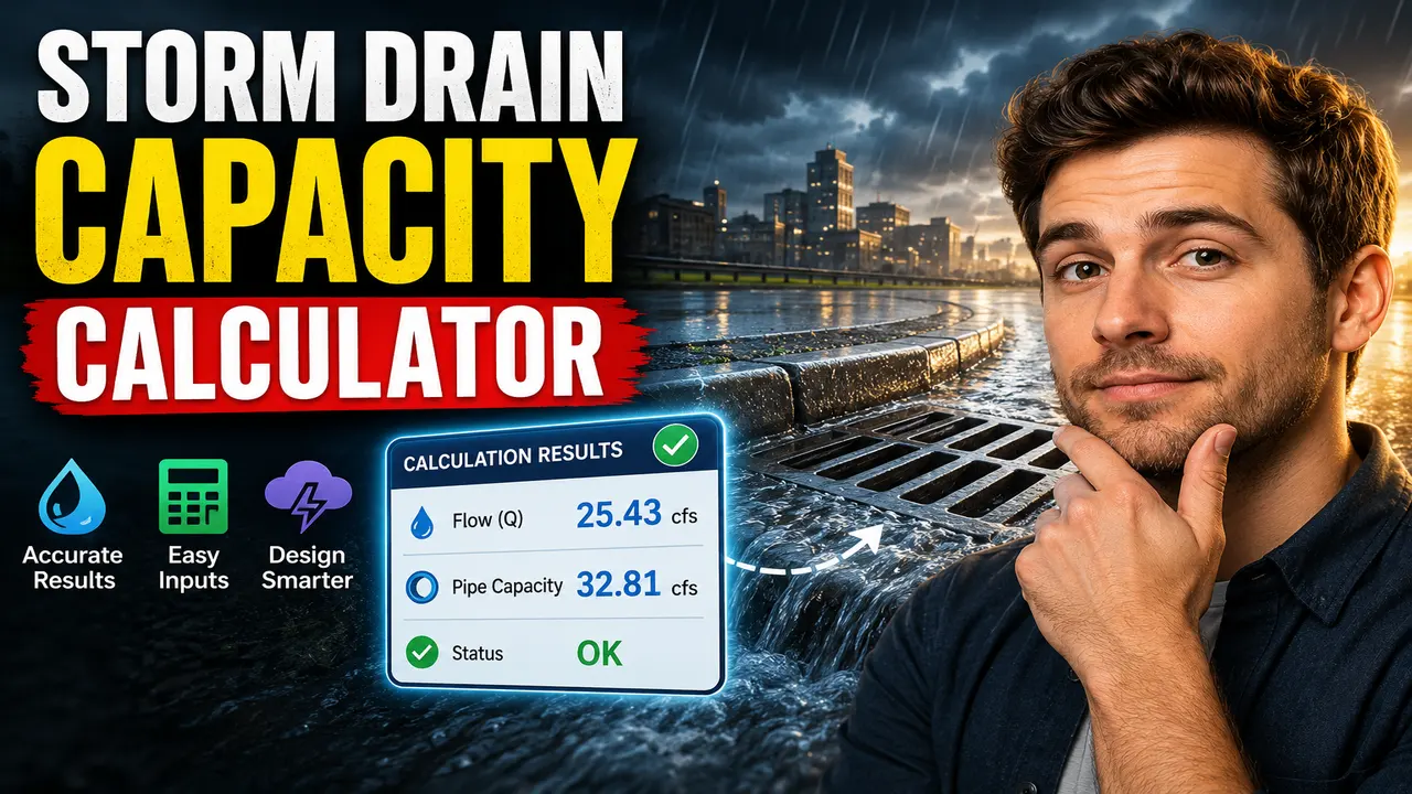 Storm Drain Capacity Calculator Online