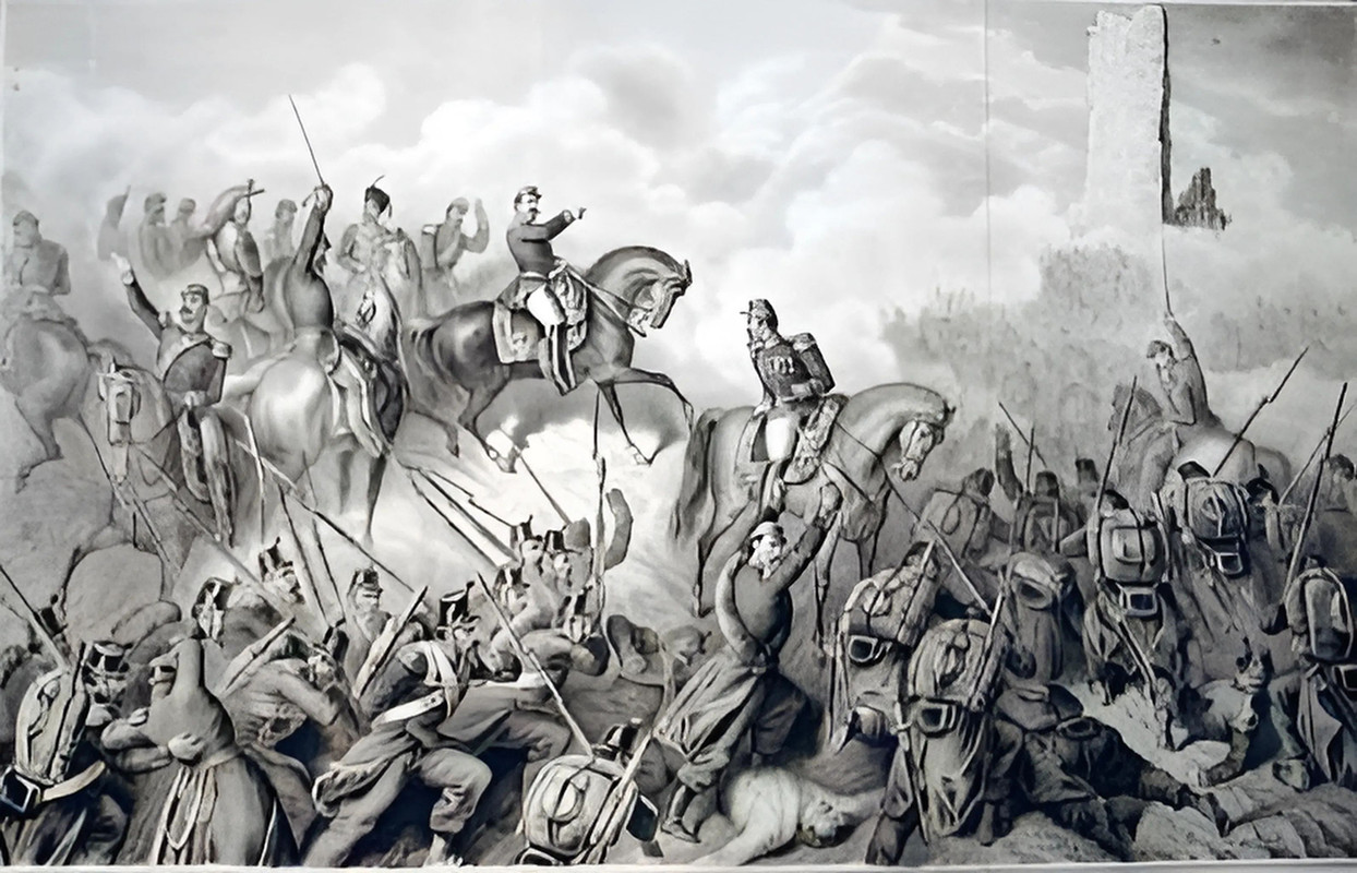 Franco Austriaca Solferino Napoleon III En La Batalla De Solferi