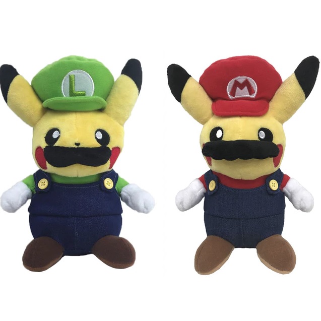 mario and luigi pikachu plush