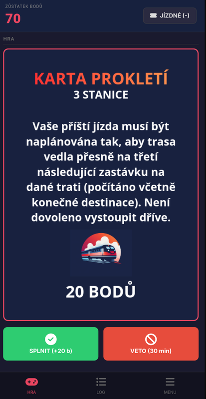 Bodovaná karta úkolu