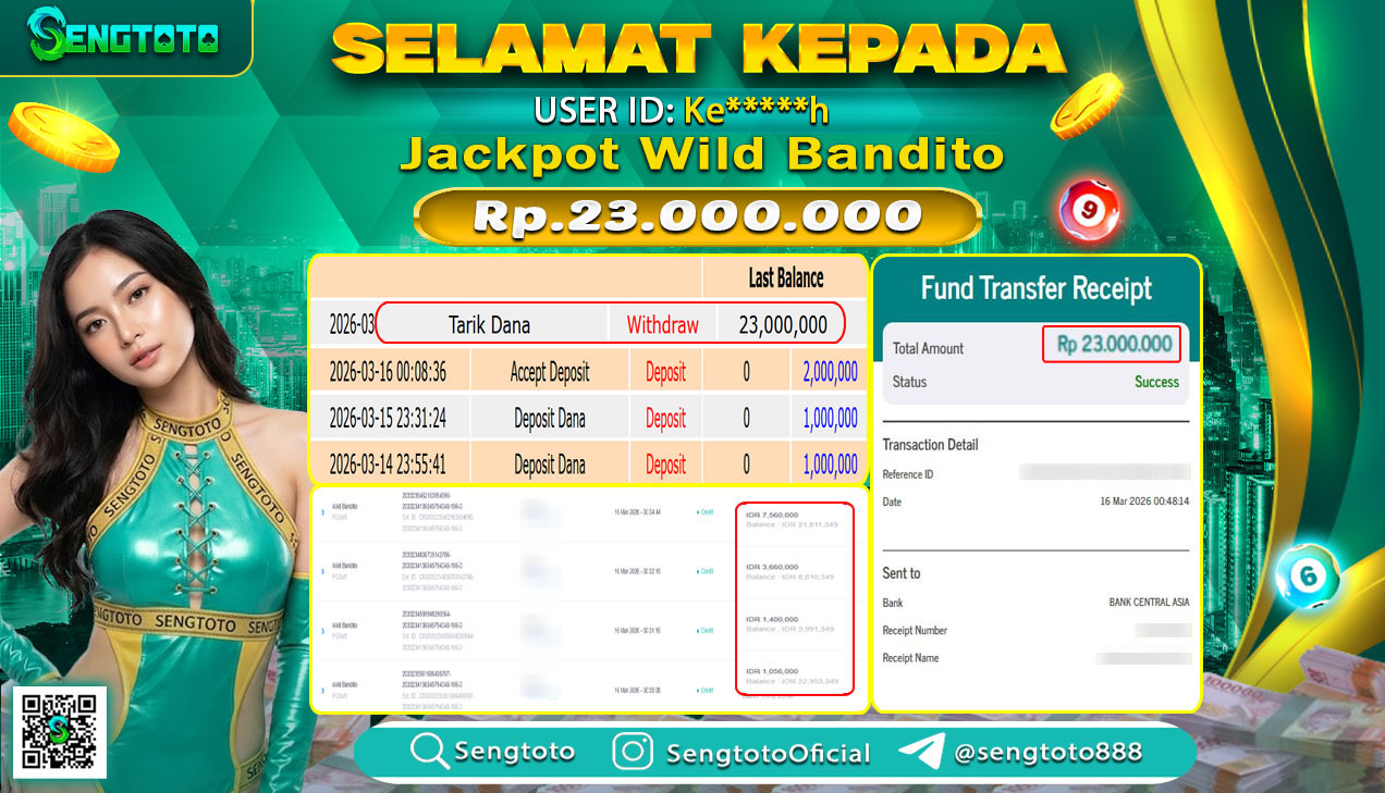 BUKTI PEMBAYARAN SLOT WILD BANDITO