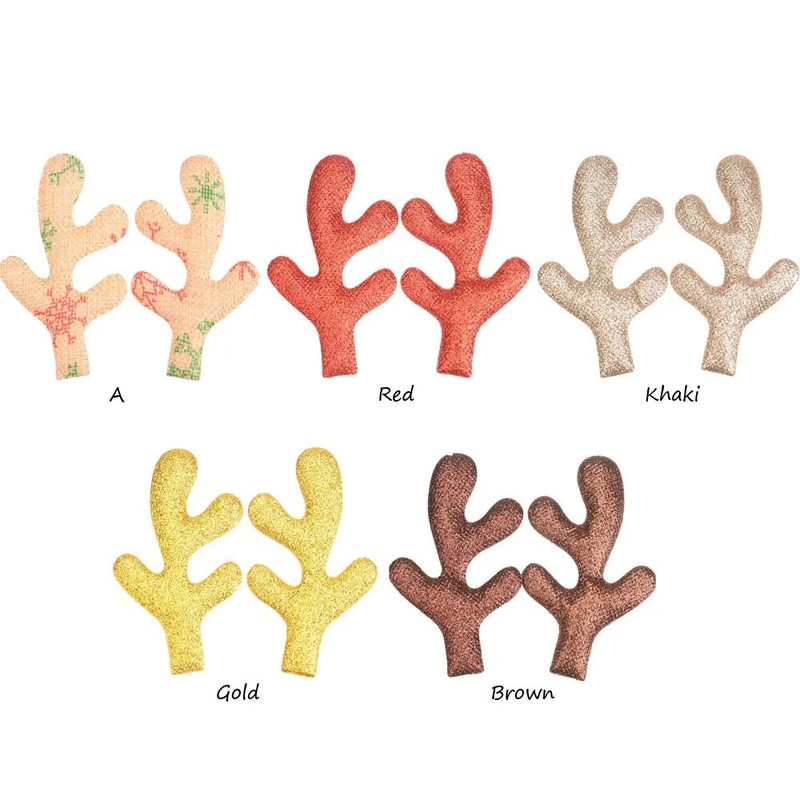 500Pcs Reindeer Antlers DIY Hair Bow Christmas Accessories