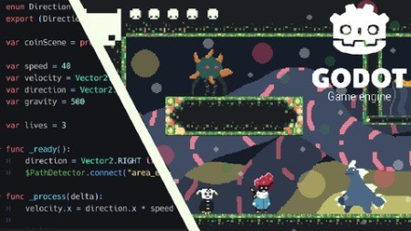 Create a complete 2D Platformer game with Godot engine
