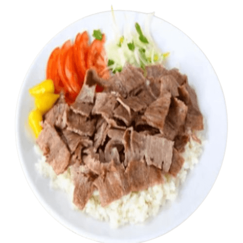 Plato Kebab Con Arroz