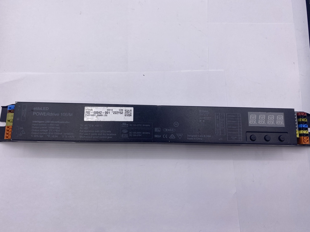 ELDOLED 702-00042-001 POWER DRIVE 106/M 60V INTELLIGENT LED DRIVER CONTROLLER