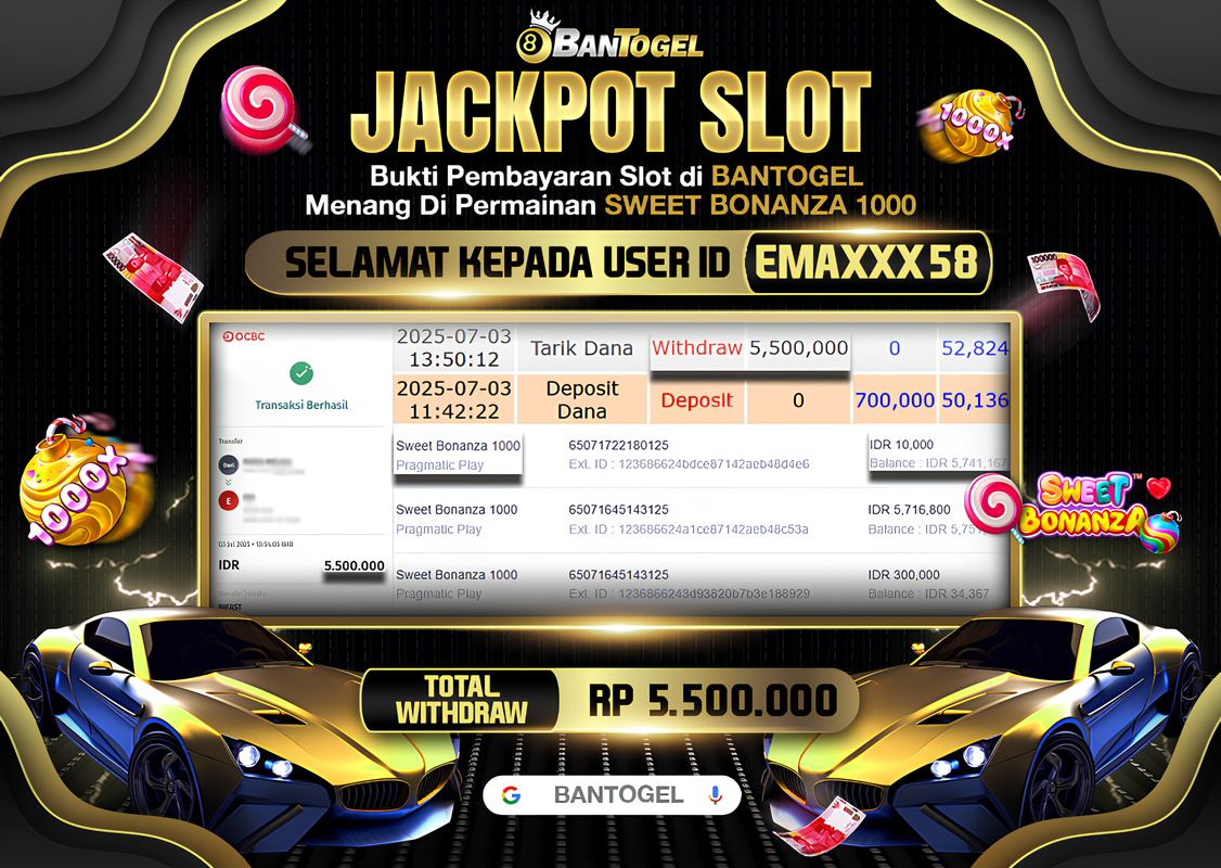 BUKTI JACKPOT LUNAS BANTOGEL