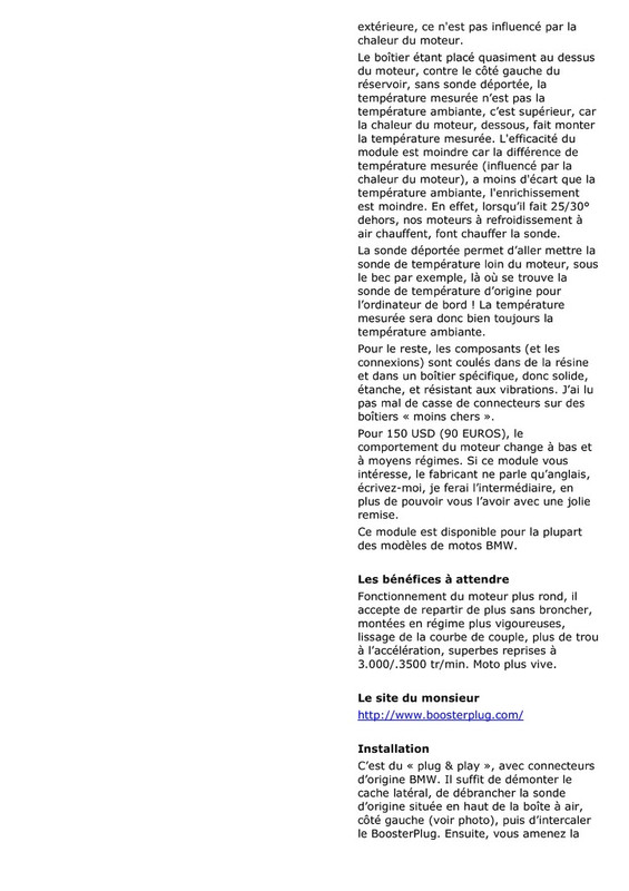 BMW R 1200 GS 2010 Boîtier d'enrichisse - Page 2