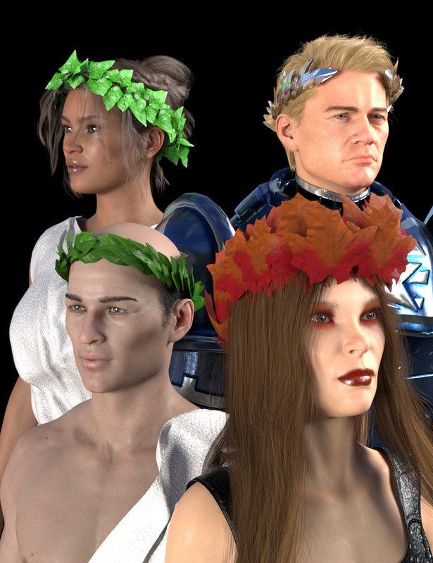 SY Leafy Crowns for Genesis 8 and 8.1 SY Leafy Crowns for Genesis 8 and 8.1